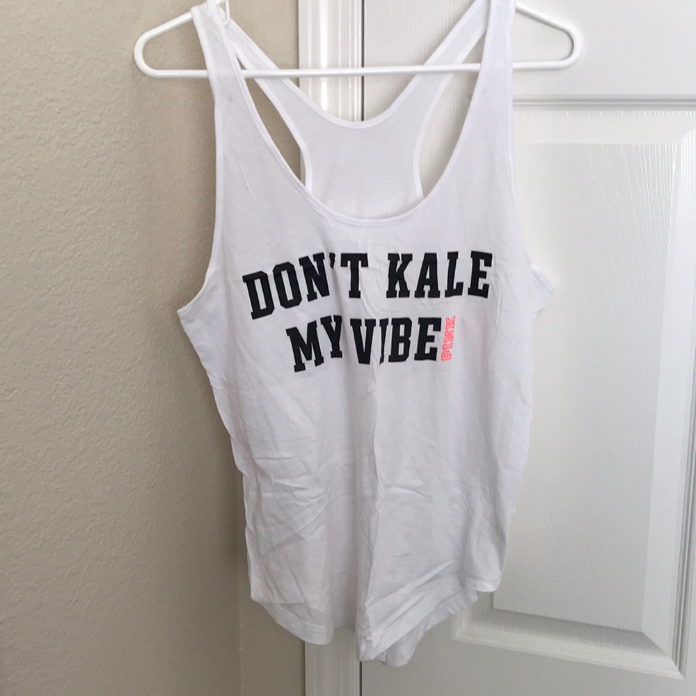 VS Pink Don’t Kale My Vibe Tank Size Medium